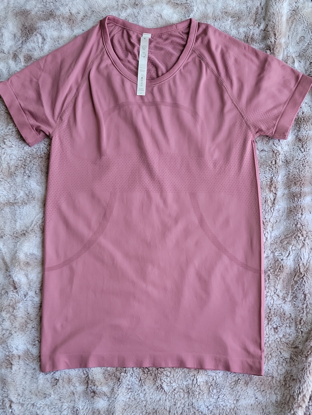 lululemon athletica Swiftly Tech Pink Short Sleeve Active Shirt